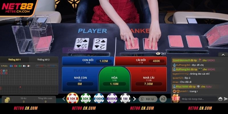 Kinh nghiệm chơi Baccarat NET88 thắng lớn