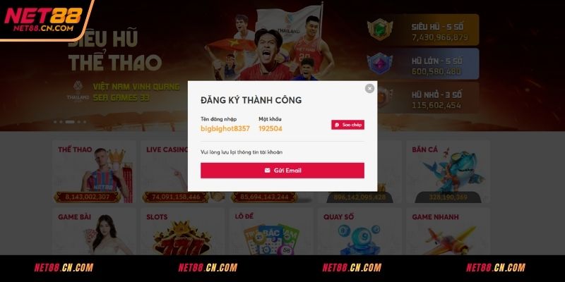 Lưu ý người chơi cần nắm khi đăng ký tài khoản NET88