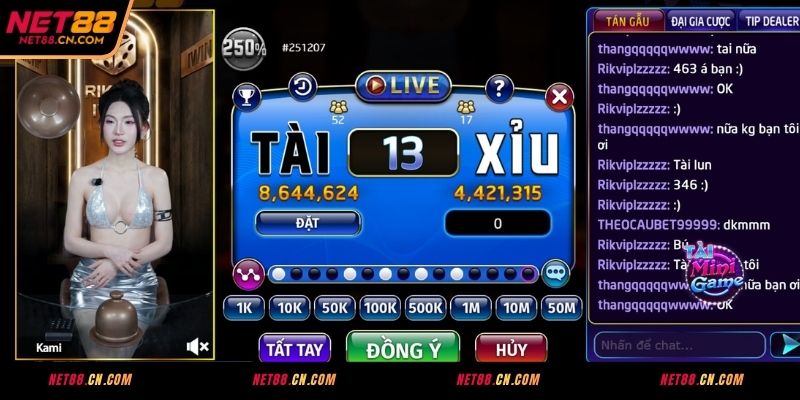 Nắm vững luật chơi Live Tài Xỉu NET88 cơ bản